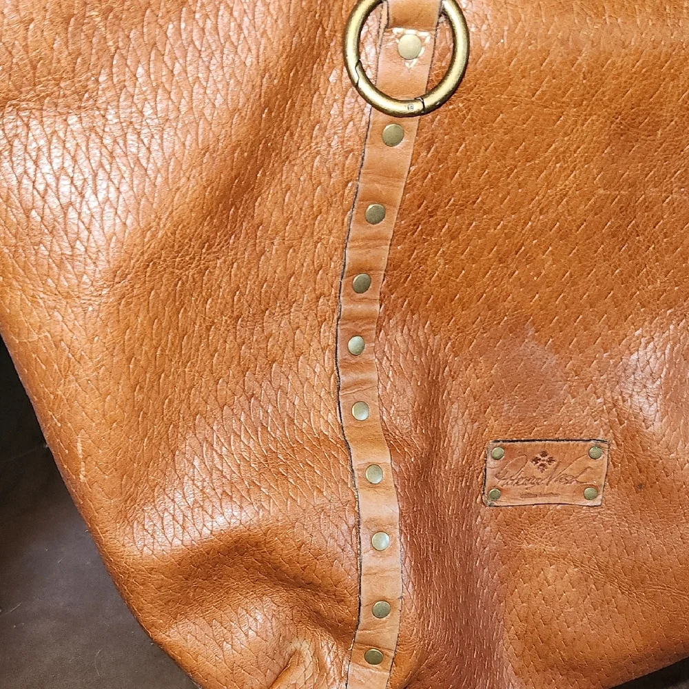 Patricia Nash Tan Leather Tote with Timeless Design